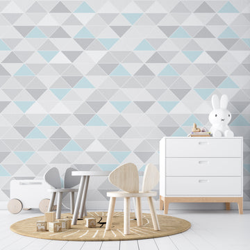 Papel de Parede Adesivo TRIÂNGULOS ANIS